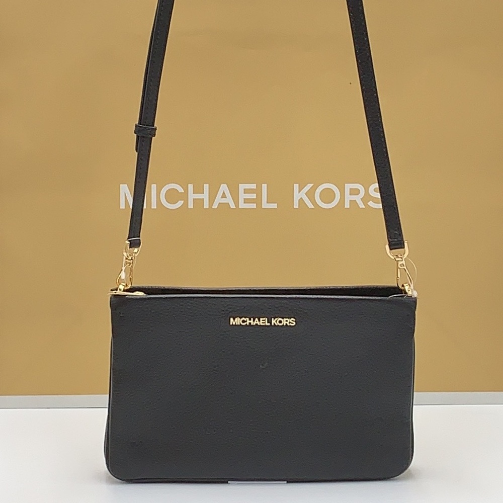 MICHAEL KORS LARGE TRIPLE XBODY BAG BLACK COLOR - Picture 10 of 16